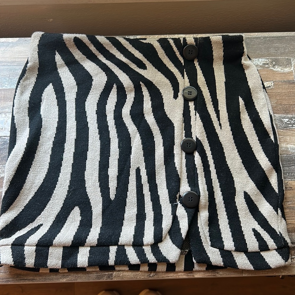 Zara Zebra Skirt
